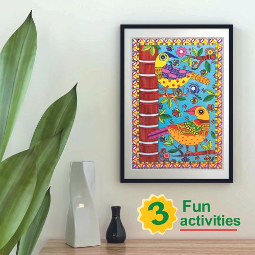 Madhubani Folk Art Print