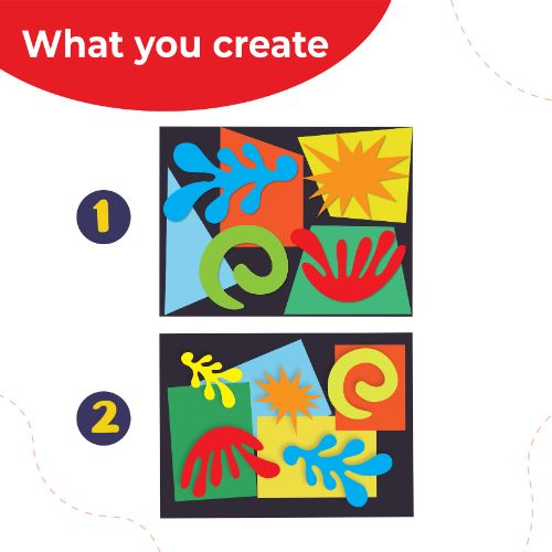 Paper Collage Inspired by henri matisse